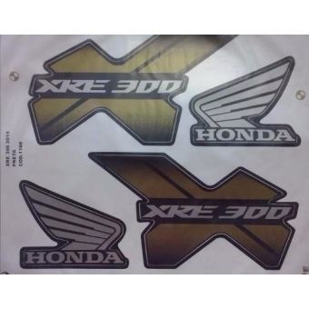 Kit Adesivo Faixa Honda Xre 300 Preta 2014 ( Jogo Adesivos )