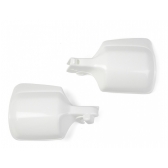 Par De Protetor Mão Manete Xr 200 Nx 150 200 Branca Branco - Branco