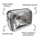 Farol Completo Bloco Ótico Moto Cb 450 Cb450 Aro Cromado Lente Vidro Mod Original