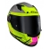 Capacete Moto Fechado LS2 FF358 Classsic S Digital Striker C/ Spoiler Masculino Feminino Lançamento - Preto Amarelo Rosan Neon