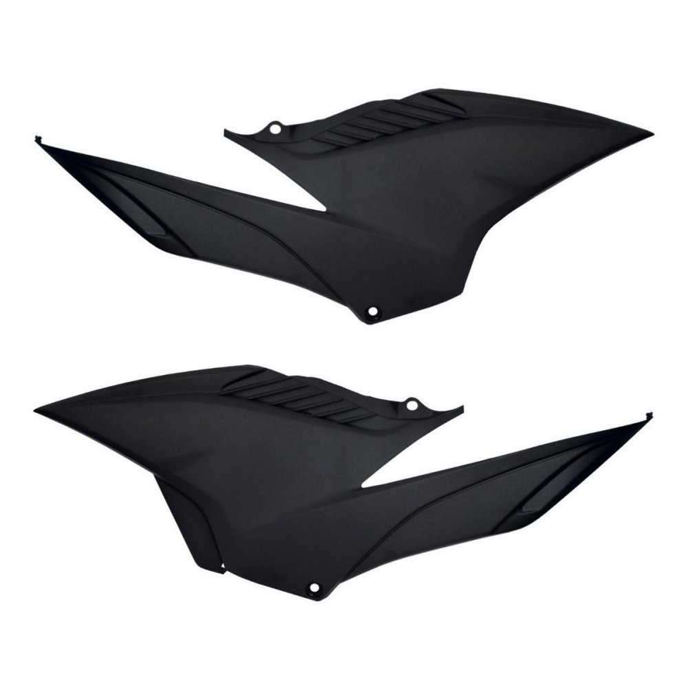 Par De Tampa Lateral Moto Cb 300 R S/ Abs Carenagem Preta - Preto