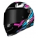 Capacete Moto Feminino Fechado Ls2 Ff358 Classic Xdron Cyan Rosa Esportivo C/ Selo Inmetro