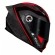 Capacete Moto LS2 FF358 Classsic S Striker Titanium Vermelho C/ Spoiler Masculino Feminino Lançamento