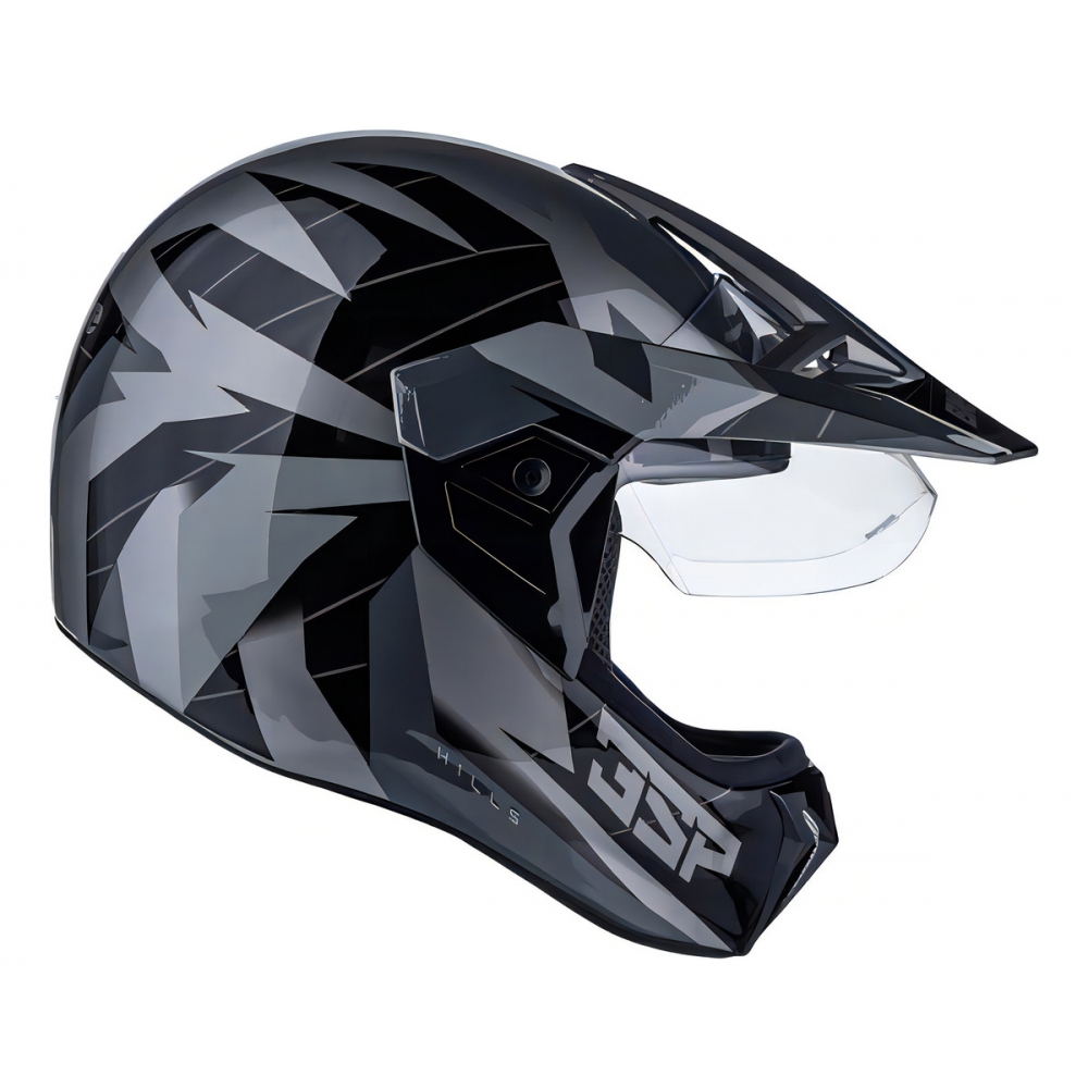 Capacete Moto Bieffe 3 Sport Hills Esportivo Cross Trilha Cinza Grafite C/ Selo Inmetro Lançamento