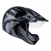 Capacete Moto Bieffe 3 Sport Hills Esportivo Cross Trilha Cinza Grafite C/ Selo Inmetro Lançamento