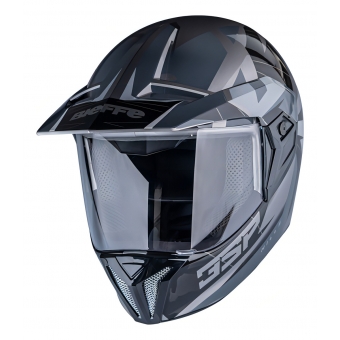 Capacete Moto Bieffe 3 Sport Hills Esportivo Cross Trilha Cinza Grafite C/ Selo Inmetro Lançamento