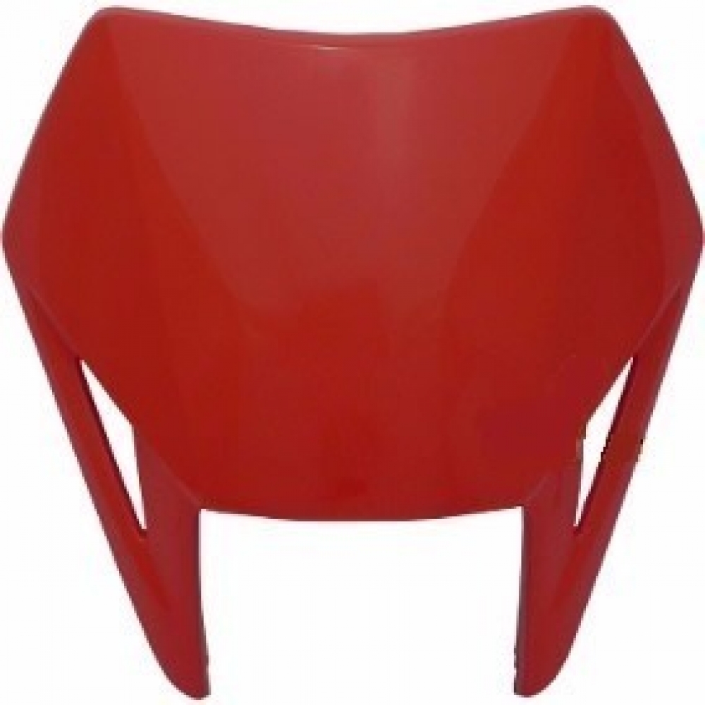 Mascara Carenagem Carcaça Frontal Farol Xr 250 Tornado Vermelha 2006 2007 2008 - Vermelho