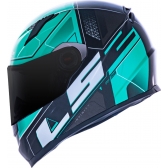 Capacete Moto Ls2 Ff358 Ultra Esportivo Fechado Preto Verde C/ Selo Inmetro Lançamento