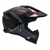 Capacete Moto Big Trail Bieffe B-Trail Delux Cross Cinza Dark Preto C/ Óculos Sol Lançamento
