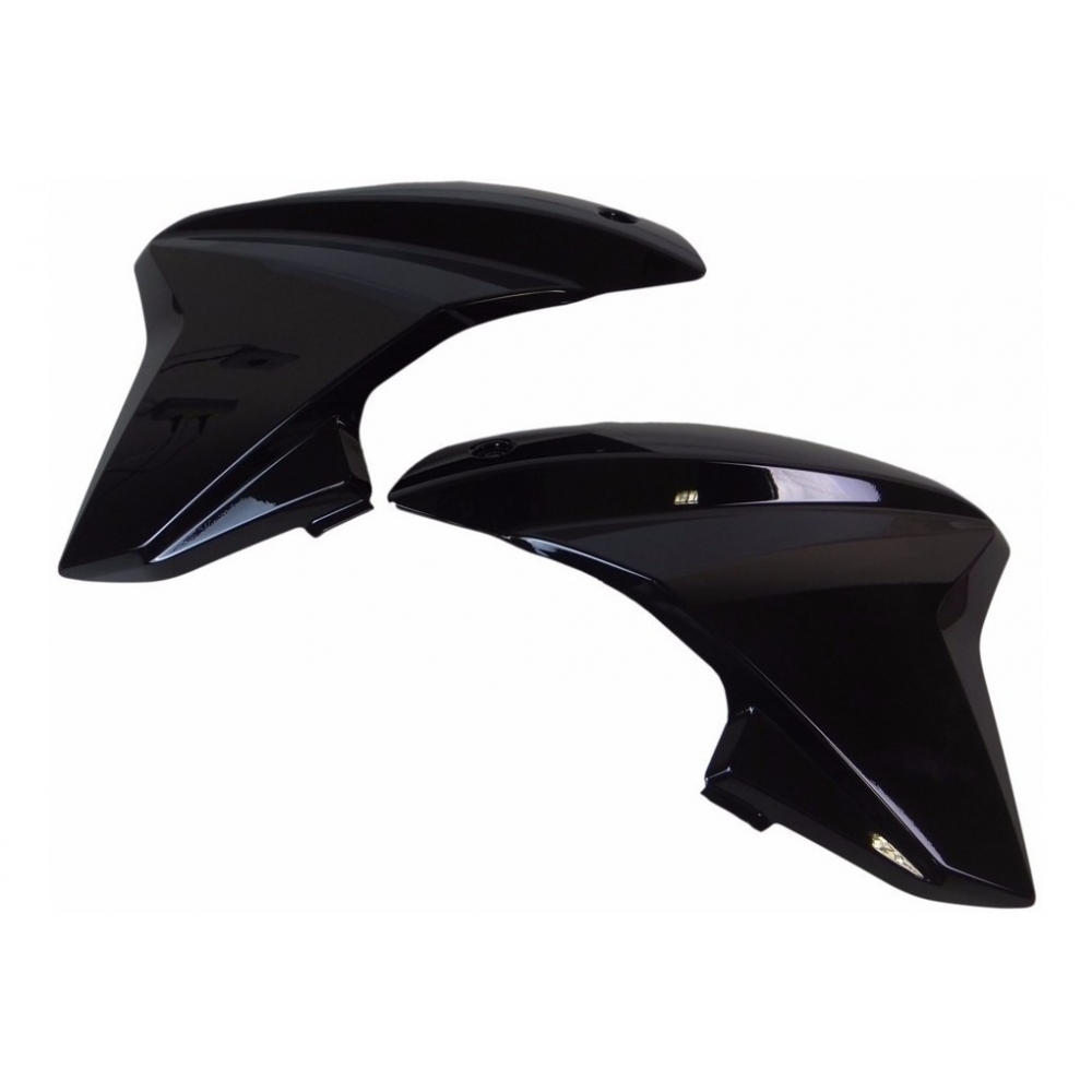 Par De Carenagem Tanque Moto Titan 150 Preta 2014 2015 Aba Lateral Modelo Original - Preto
