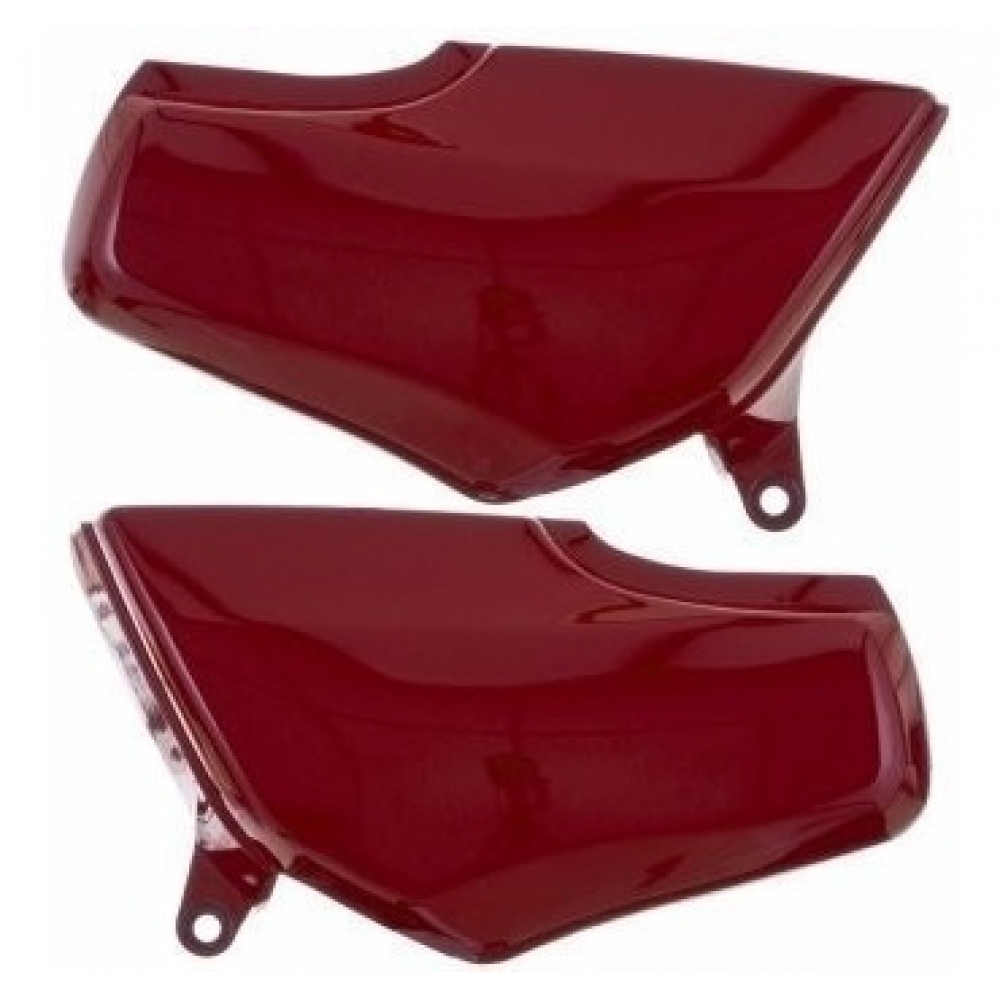 Par De Carenagem Tampa Lateral Moto Titan 125 1998 1999 Vermelha Modelo Original