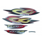 Kit Adesivos Faixas Moto CG Titan 125 Es 2000 Prata Jogo Adesivo