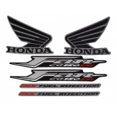 Kit Adesivos Faixas Moto Cg Fan 150 2011  ESI Cinza Jogo Adesivo