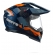 Capacete Moto Bieffe B-Trail Big Trail Xre Frontier Azul Laranja C/ Óculos Sol Lançamento