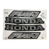 Kit Adesivos Faixas Honda Cg Fan 125 2008 Preta Jogo Adesivo
