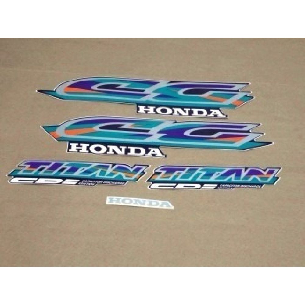 Kit Adesivos Faixa Titan 125 1997 Azul Cg Jogo Adesivo