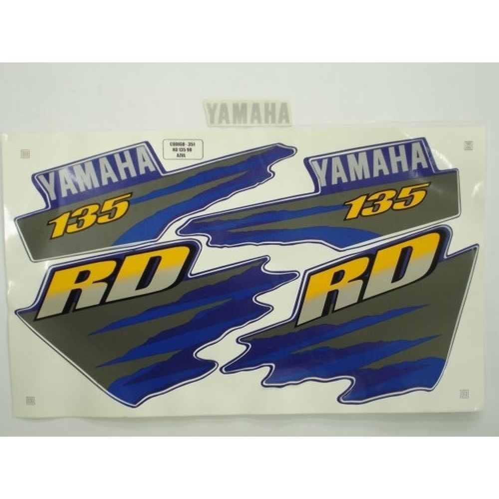 Kit Adesivos Faixa Rd 135 Azul 1998 ( Jogo Adesivo )