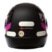 Capacete Moto Feminino Taurus Fórmula 1 Neo Preto Fosco Rosa - Preto/Rosa