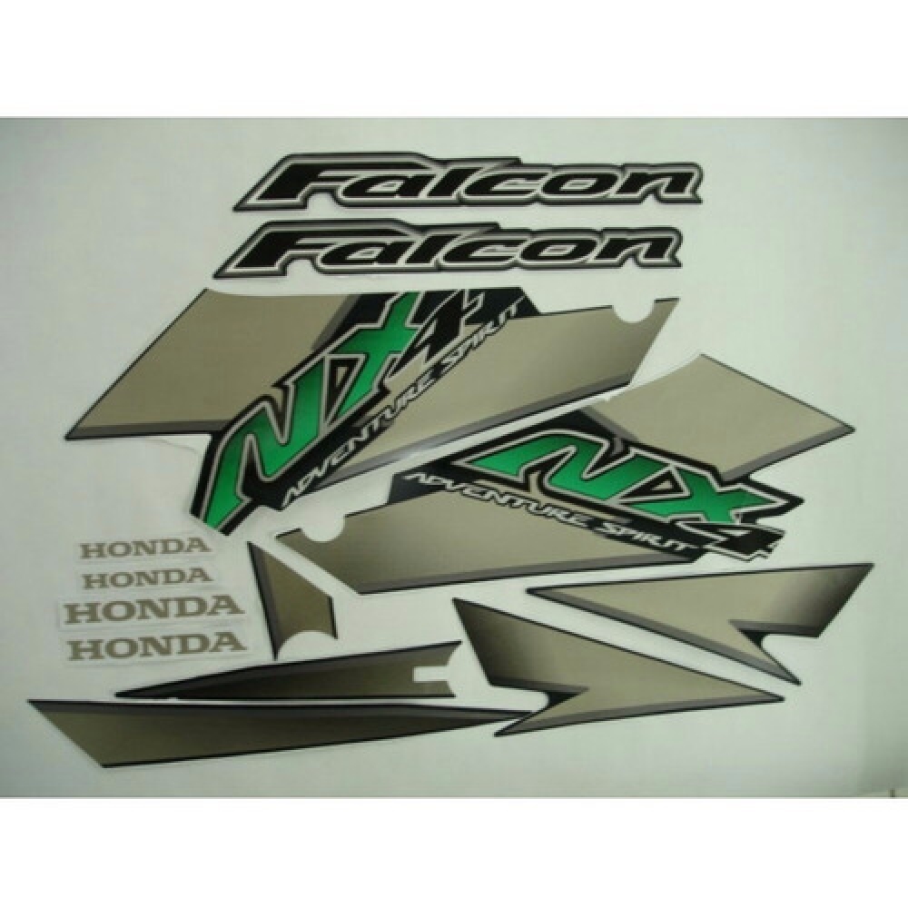 Kit Adesivos Faixa Nx 400 Falcon Verde 2004 Jogo Adesivo