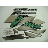 Kit Adesivos Faixa Nx 400 Falcon Verde 2004 Jogo Adesivo