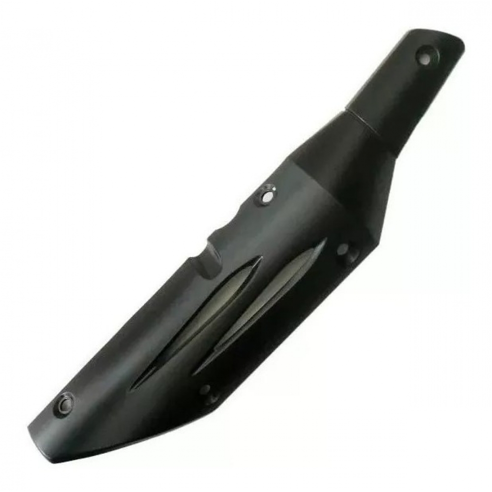 Protetor Escapamento Moto Fazer 250 Ys 250 2010 2011 2012 2013 2014 2015 2016 2017 Mod Original - Preto Fosco Edição Limitada
