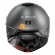 Capacete Moto Robocop Articulado LS2 FF908 Strobe 2 Monocolor Escamoteável C/ Óculos - Cinza Fosco