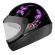 Capacete Moto Feminino Automático Ebf Borboleta C/ Selo Inmetro - Preto / Rosa