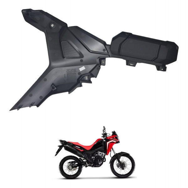 Tampa Lateral Esquerda Inferior Moto Xre Sahara 300 2024 2025 Original Honda 83601K3HB00 - Preto
