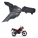 Tampa Lateral Esquerda Inferior Moto Xre Sahara 300 2024 2025 Original Honda 83601K3HB00 - Preto