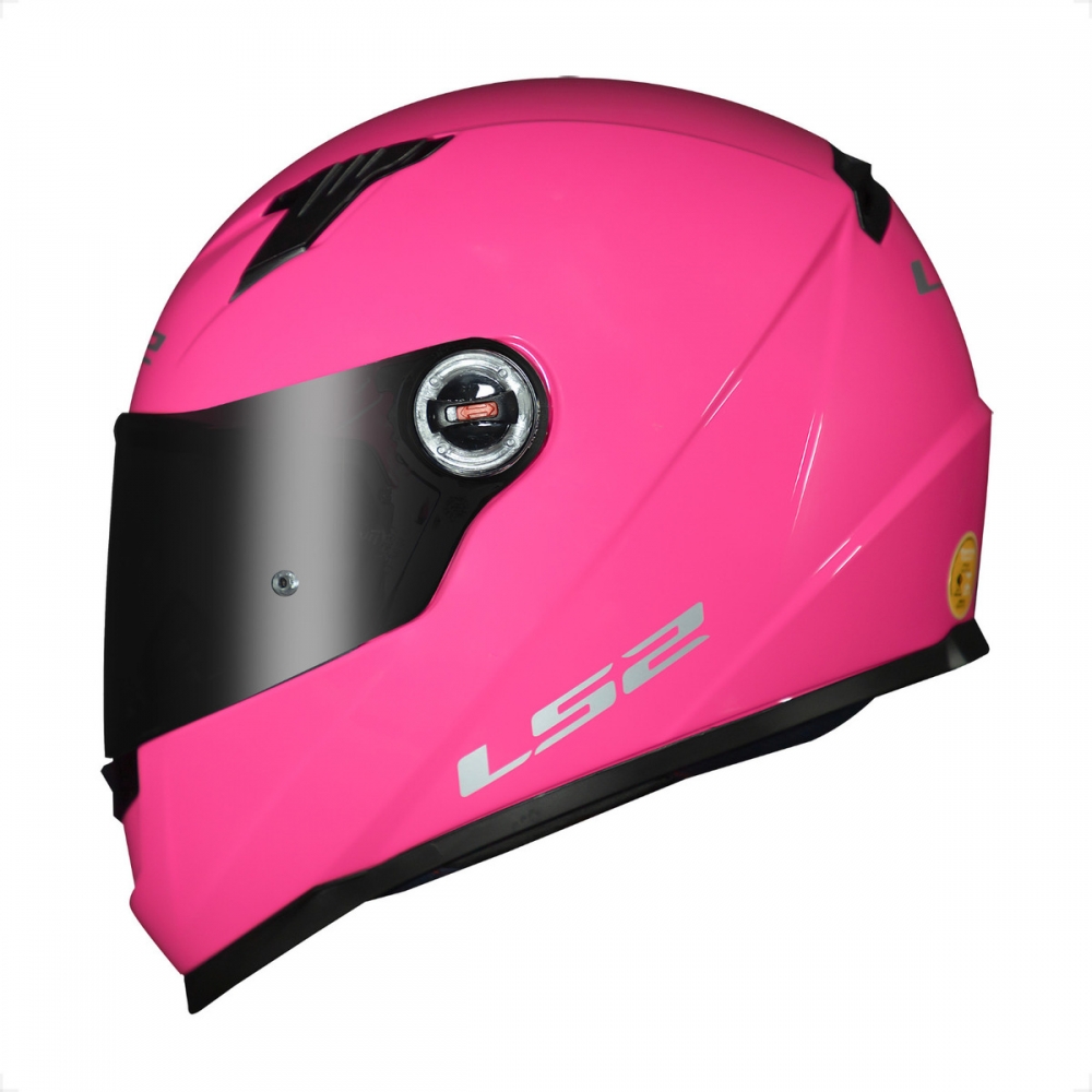 Capacete Moto Feminino Fechado Ls2 Ff358 Classic Monocolor Pink Rosa Penelope C/ Selo Inmetro