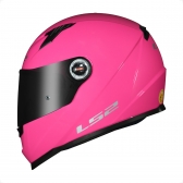 Capacete Moto Feminino Fechado Ls2 Ff358 Classic Monocolor Pink Rosa Penelope C/ Selo Inmetro