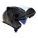 Capacete Moto Robocop Escamoteável Norisk Route FF345 Speedmax Articulado C/ Óculos E Selo Inmetro - Iron Chrome Titanium Brilho