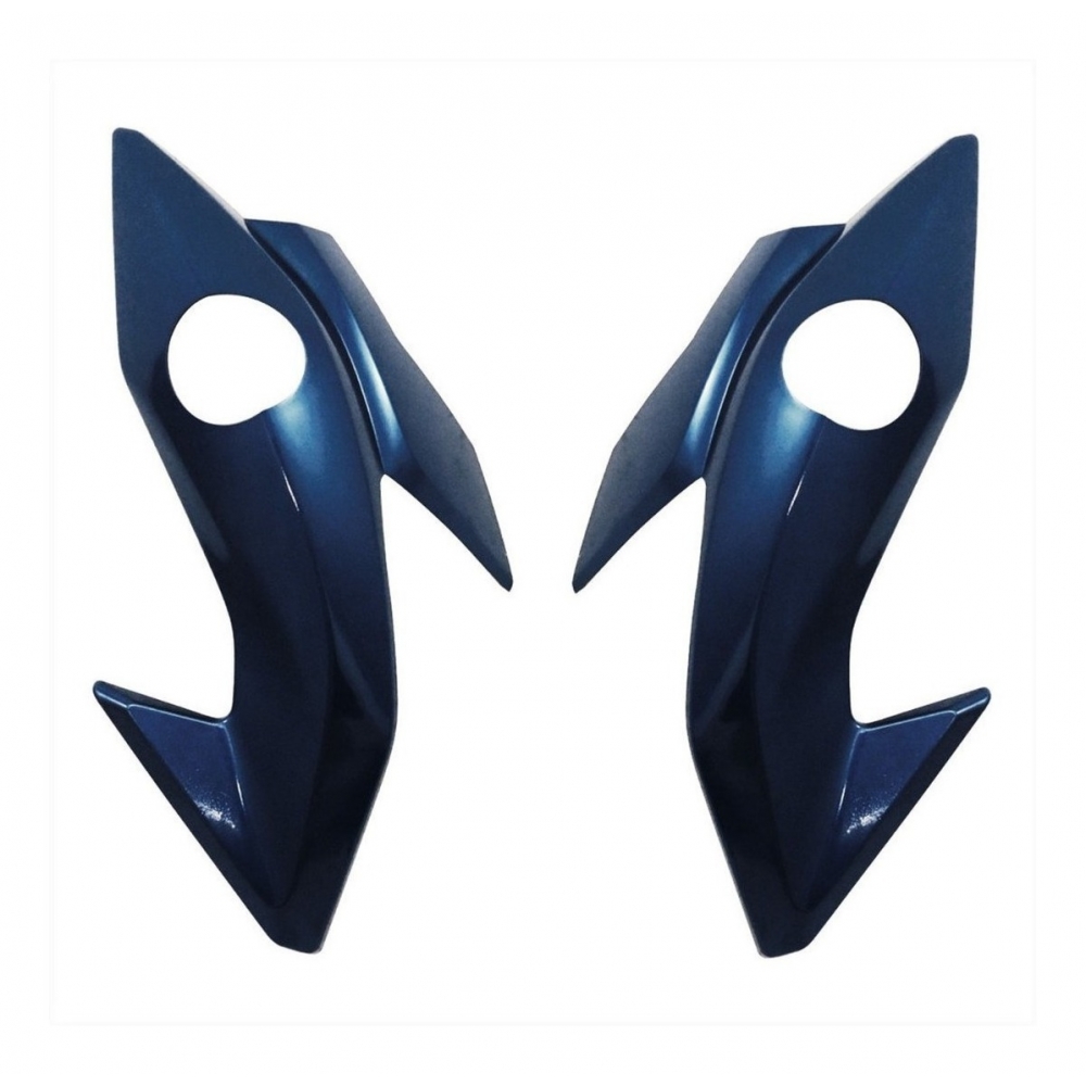 Par Carenagem Acabamento Lateral Farol Moto Titan 160 Ex 2016 2017 2018 2019 2020 2021 Bananinha Mod Original - Azul Cruzeiro 2020 2021