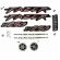Kit Adesivos Faixas Moto Fazer 250 Ys250 Preta 2008 Jogo Adesivo Modelo Original Jotaesse - Jotaesse