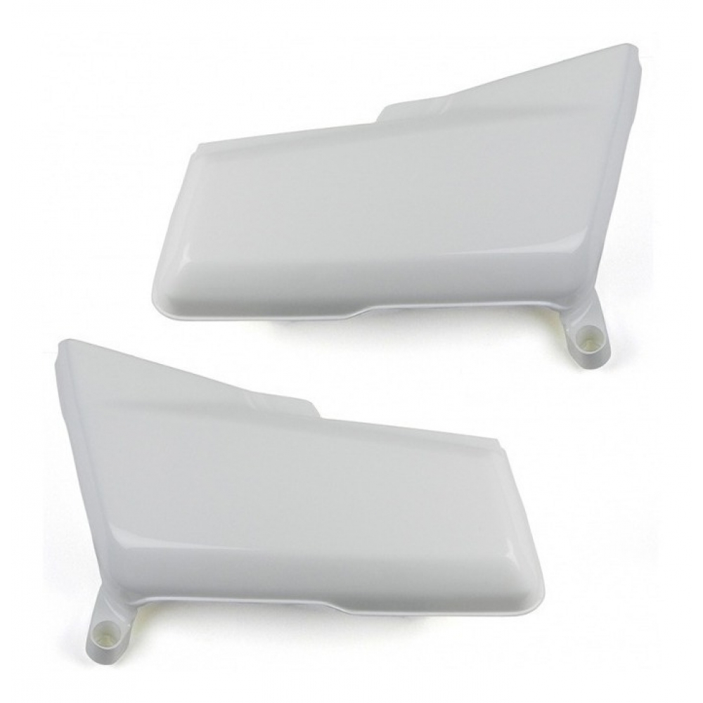 Par De Tampa Lateral Moto Cg 125 1983 1984 1985 1986 1987 1988 Today 125 Até 1994 Branca Modelo Original - Branca