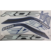 Kit Adesivos Faixas Nxr Bros 160 Esdd 2019 Azul Jogo Adesivo