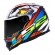 Capacete Moto Fechado Ls2 Ff358 Classic Xdron Neon Branco Laranja Esportivo C/ Selo Inmetro
