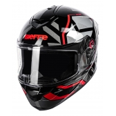 Capacete Moto Bieffe b12 B-12 Phanton Preto Vermelho Esportivo C/ Spoiler C/ Selo Inmetro Lançamento