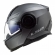 Capacete Moto Articulado Robocop LS2 FF902 Scope Monocolor Titanium Fosco Escamoteável C/ Óculos - Preto Fosco