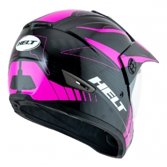 Capacete Feminino Esportivo Moto Helt Cross Vision Shock Off Road Com Viseira Selo Inmetro