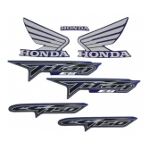 Kit Adesivos Faixas Moto Titan 150 Es Azul 2008 Jogo Adesivo