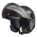 Capacete Moto Robocop Articulado LS2 FF908 Strobe 2 Monocolor Escamoteável C/ Óculos - Cinza Fosco