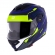 Capacete Moto Robocop Escamoteável Norisk Route FF345 Speedmax Articulado C/ Óculos E Selo Inmetro - Azul Amarelo Fosco