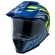 Capacete Moto Bieffe Big B Trail Defender Cross Cinza Fosco Azul C/ Óculos Sol Lançamento