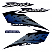 Kit Adesivos Faixas Moto Nxr Bros 150 2003 Esd Azul Jogo Adesivo Jotaesse