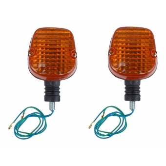 Par Pisca Seta Traseiro Moto Xl 250 Xls 125 Xlx 250 Mod Original Lente Âmbar