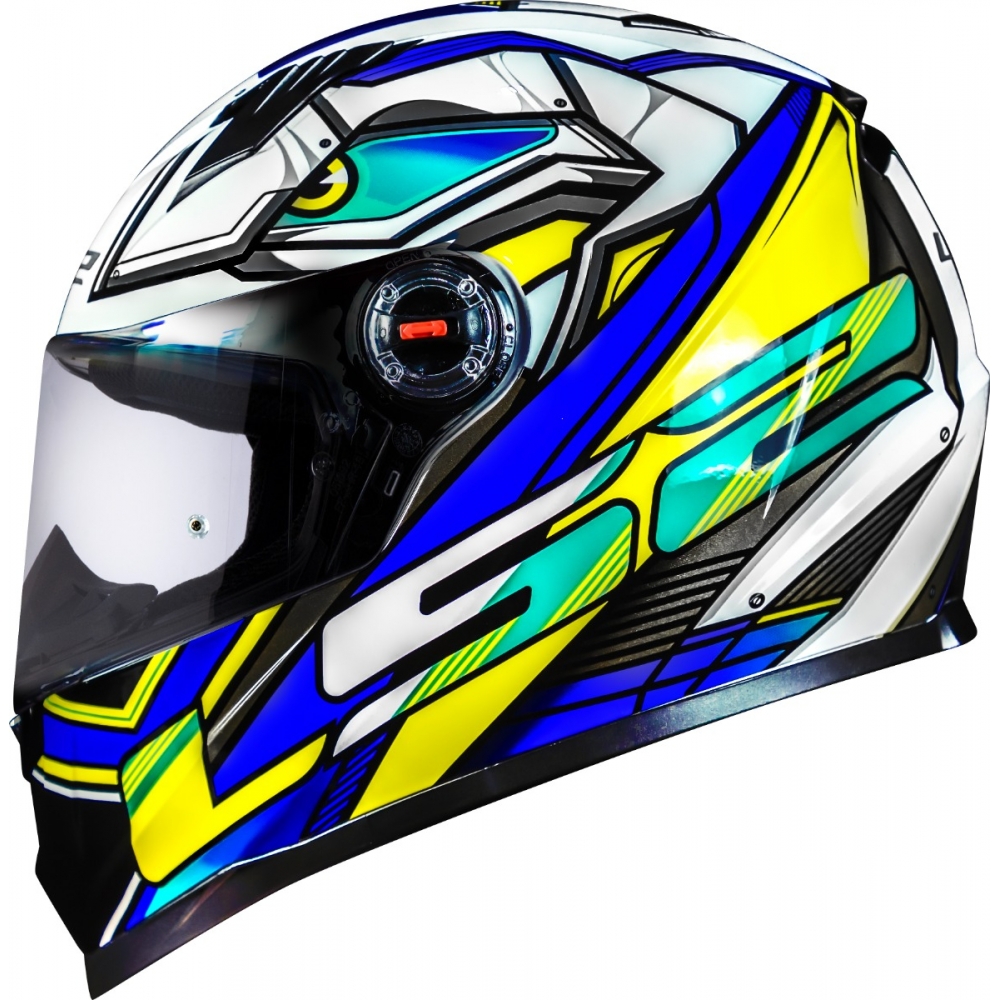Capacete Moto Fechado Ls2 Ff358 Classic Xdron Brasil Amarelo Azul Branco Esportivo C/ Selo Inmetro