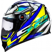 Capacete Moto Fechado Ls2 Ff358 Classic Xdron Brasil Amarelo Azul Branco Esportivo C/ Selo Inmetro