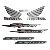Kit Adesivos Faixa Titan 150 Sport 2008 Cinza Jogo Adesivo