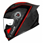 Capacete Moto LS2 FF358 Classsic S Striker Titanium Vermelho C/ Spoiler Masculino Feminino Lançamento